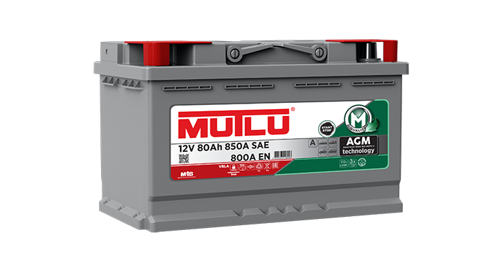 80Ah AGM Mutlu Akü
