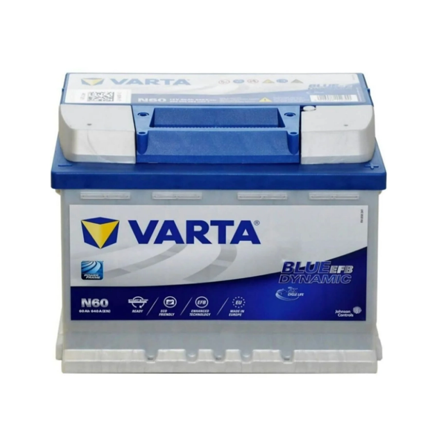 Varta 12 Volt 60 Ah Amper EFB Start & Stop Akü